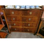 Edwardian Mahogany 4ht chest 121cm width 57cm depth 115cm height