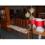 Dining Table + Various Lamps & Furniture