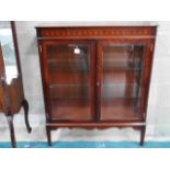 Repro. Mahogany china cabinet