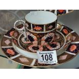 Royal Crown Derby Imari Coffee Cup, Saucer & Side plate ( 1st quality ex con. )