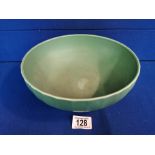Green Wedgwood Bowl w/Keith Murray Signature mark to base - d 24cm h 8.5cm