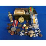 Collection of Military Medals, Badges & Ephemera