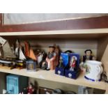 Collection of King Henry VIII Ceramics, Figures & Teapots + Various Model Ships