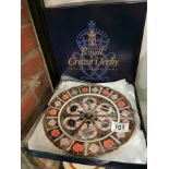 Boxed Royal Crown Derby Imari 8706 Centrepiece Plate ( 1st quality ex con. )