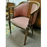 Edwardian Mahogany inlaid chair