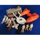 Box of Sci-fi Die-Cast & Toys inc Star Trek, Star Wars & Space 1999