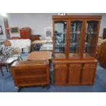 glazed display cabinet, drop leaf dining table and modern dining table