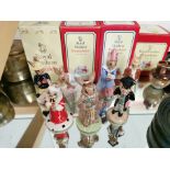 Set of Seven Boxed Royal Doulton Bunnykins Figures