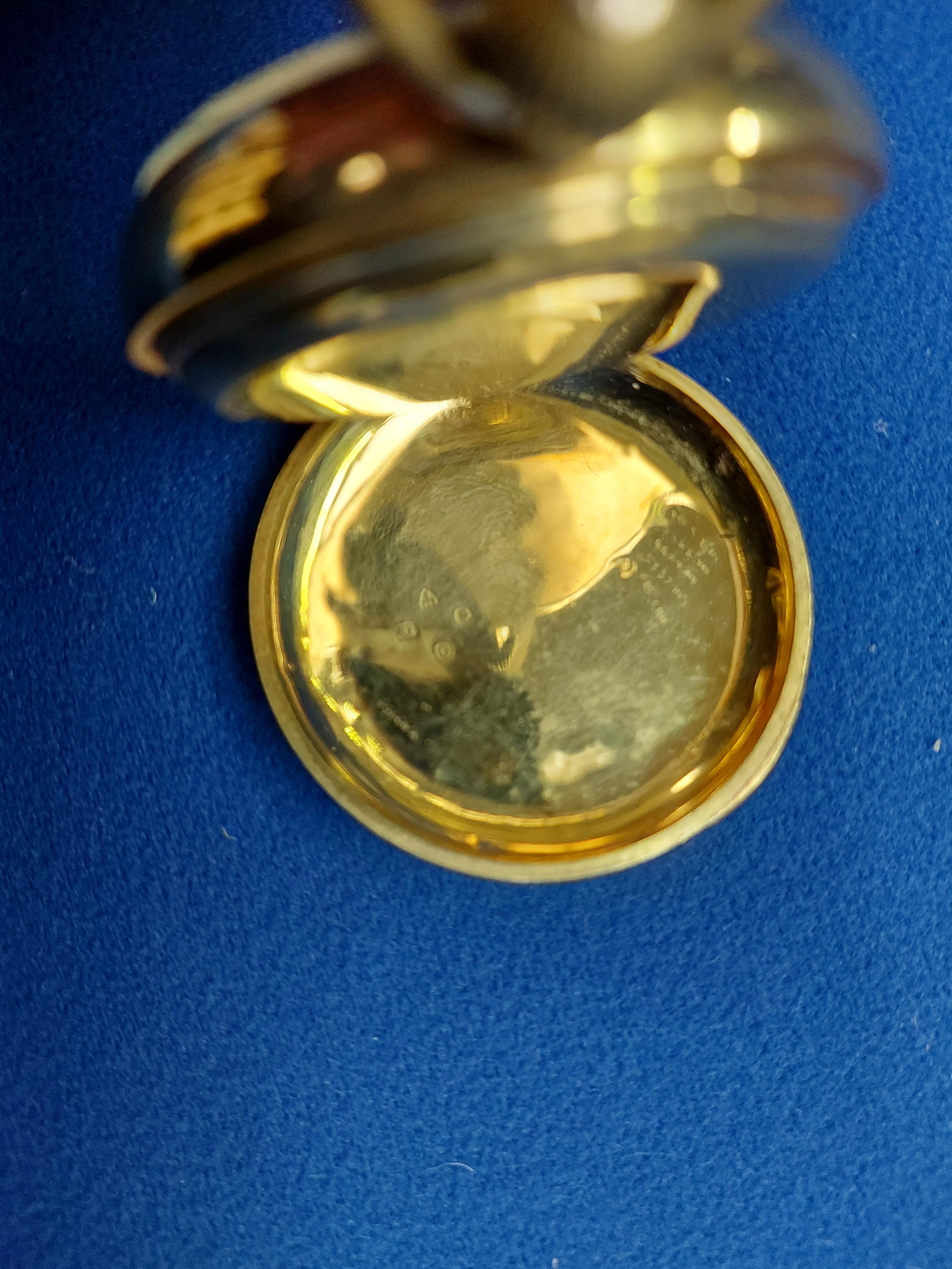 18ct Gold pocket watch (Working order) total weight 98g - Image 3 of 3