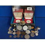 Collection of Commemorative Coins & Medals + 1984 Olympics Set