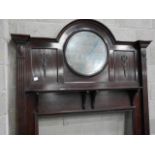 Mahogany fire surround