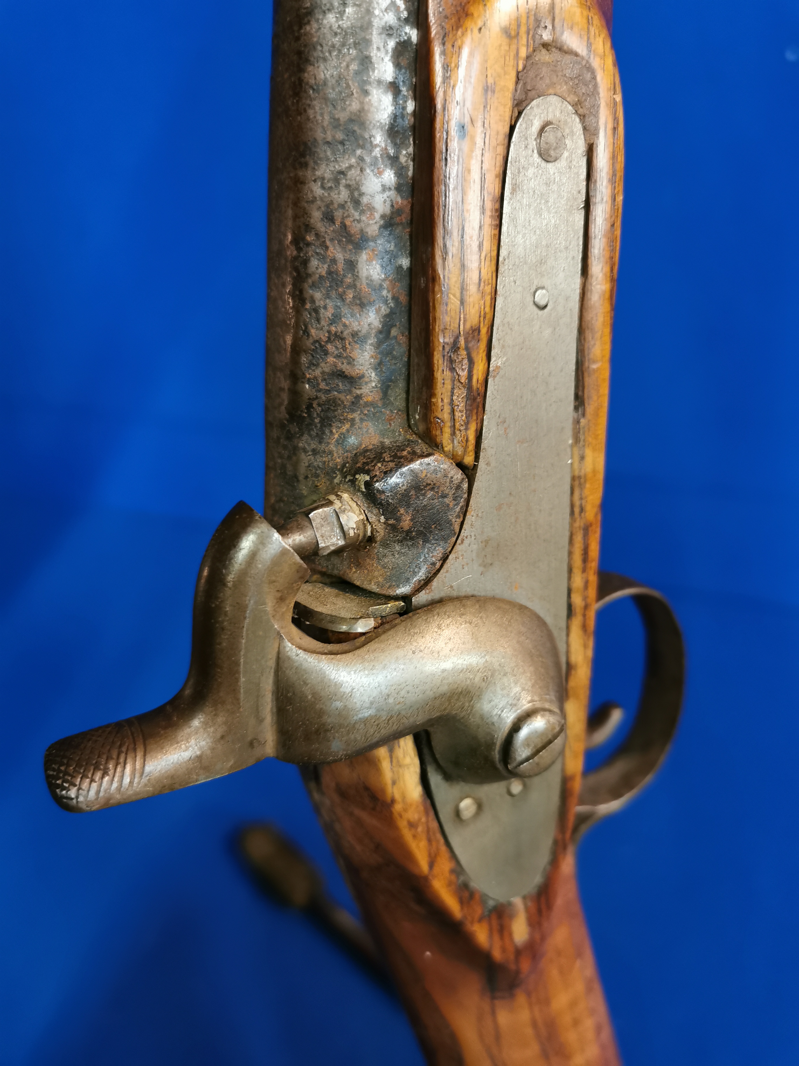 Antique Muzzleloader Rifle w/ramrod - 130cm long - Image 4 of 5