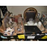 Silver plated items, Doulton, China items, Costume jewellery etc