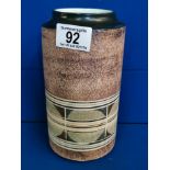 Troika Textured Cylindrical Art Vase - 20cm high