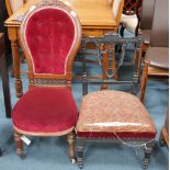 2 Victorian nursing chairs