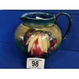 1930's Moorcroft Floral Jug w/'W Moorcroft' signature to base + AF on the handle - 10cm high