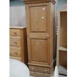 Pine single wardrobe