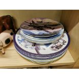Royal Worcester Limited Edition historic plane plates