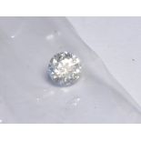 A SINGLE ROUND BRILLIANT CUT CANADIAN DIAMOND. (diamond weight 0.31ct) (Clarty SI2) (measurements