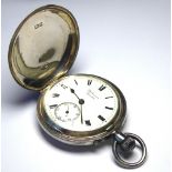 A VICTORIAN SILVER GENT'S FULL HUNTER POCKET WATCH Screw wind mechanism,?Benson', hallmarked London,