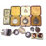 A COLLECTION EARLY 20TH CENTURY ROYAL LIFE SAVING MEDALS A silver award of merit medal presented