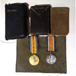 A PAIR OF WWI BRITISH WAR MEDALS Silver war medal and Great War for Civilisation medal awarded to