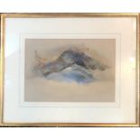 A LATE 19TH/ EARLY 20TH CENTURY WATERCOLOUR mountainous landscape,