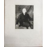 AFTER SIR THOMAS LAWRENCE, 19TH CENTURY PROOF ETCHING/ENGRAVING BEFORE LETTERS Unfinished portrait