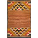 A COLLECTION OF SEVEN RECTANGULAR CONTINENTAL HAND WOVEN WOOLLEN RUGS Various design. (approx 62cm x