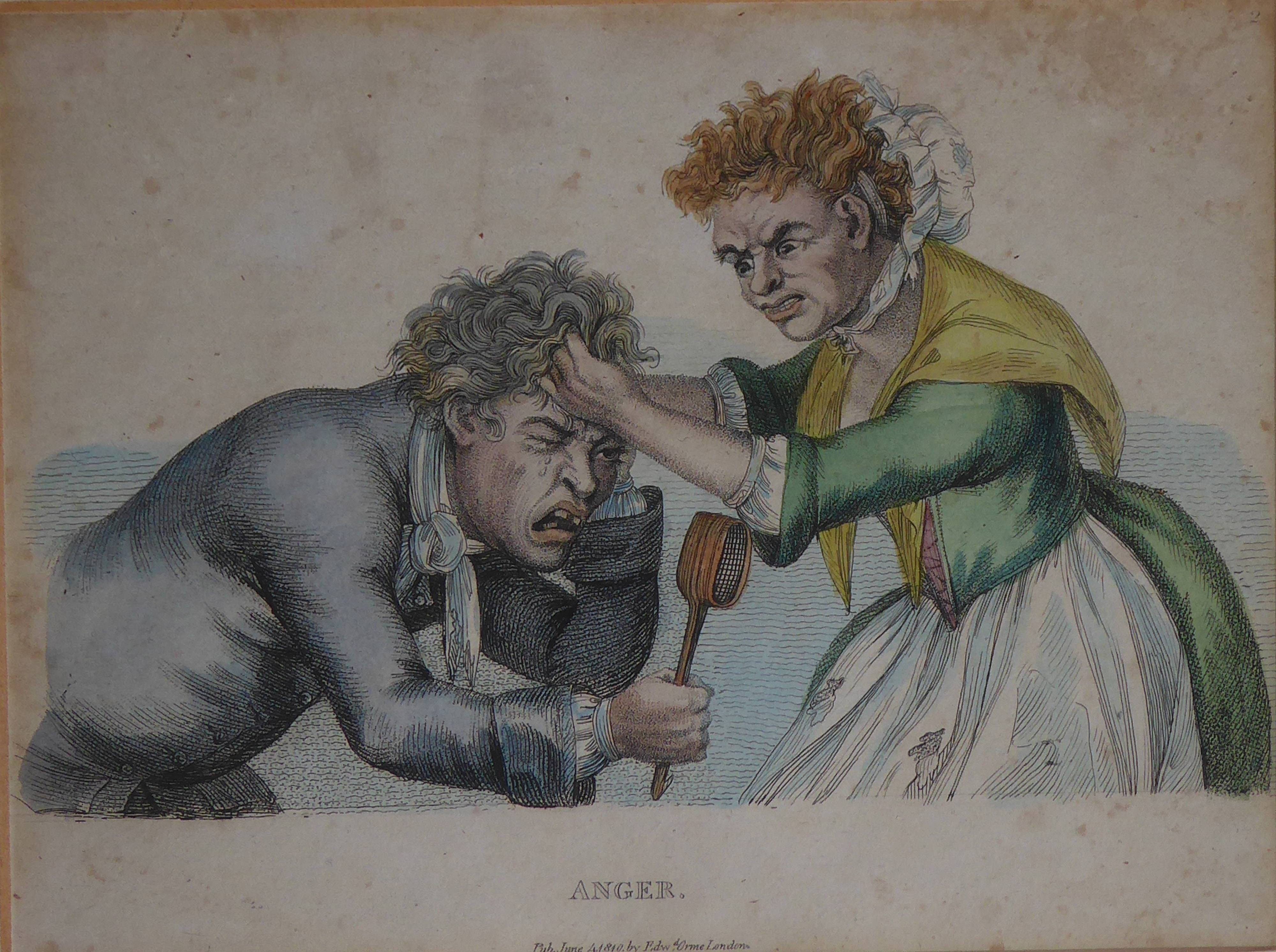 A COLLECTION OF EIGHT EARLY 19TH CENTURY HAND COLOURED ENGRAVINGS Caricatures by Tim Edwin Orme - Image 2 of 11