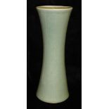 A LARGE CHINESE CRACKLE GLAZE VASE Of plain form with flared rim Approx 46cm