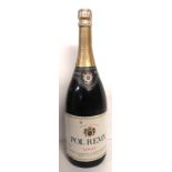 POL REMY, A VINTAGE MAGNUM BOTTLE OF CHAMPAGNE The label reading 'Pol Remy Brut vin Mousseux Elabore