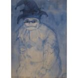 LEONARD ROSOMAN, O.B.E., R.A., 1913 - 2012, WATERCOLOUR Titled 'The Clown', inscribed 'To Olwan with