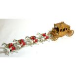 LESNEY, A BOXED DIECAST MODEL OF THE QUEEN ELIZABETH CORONATION COACH Gold finish to carriage with