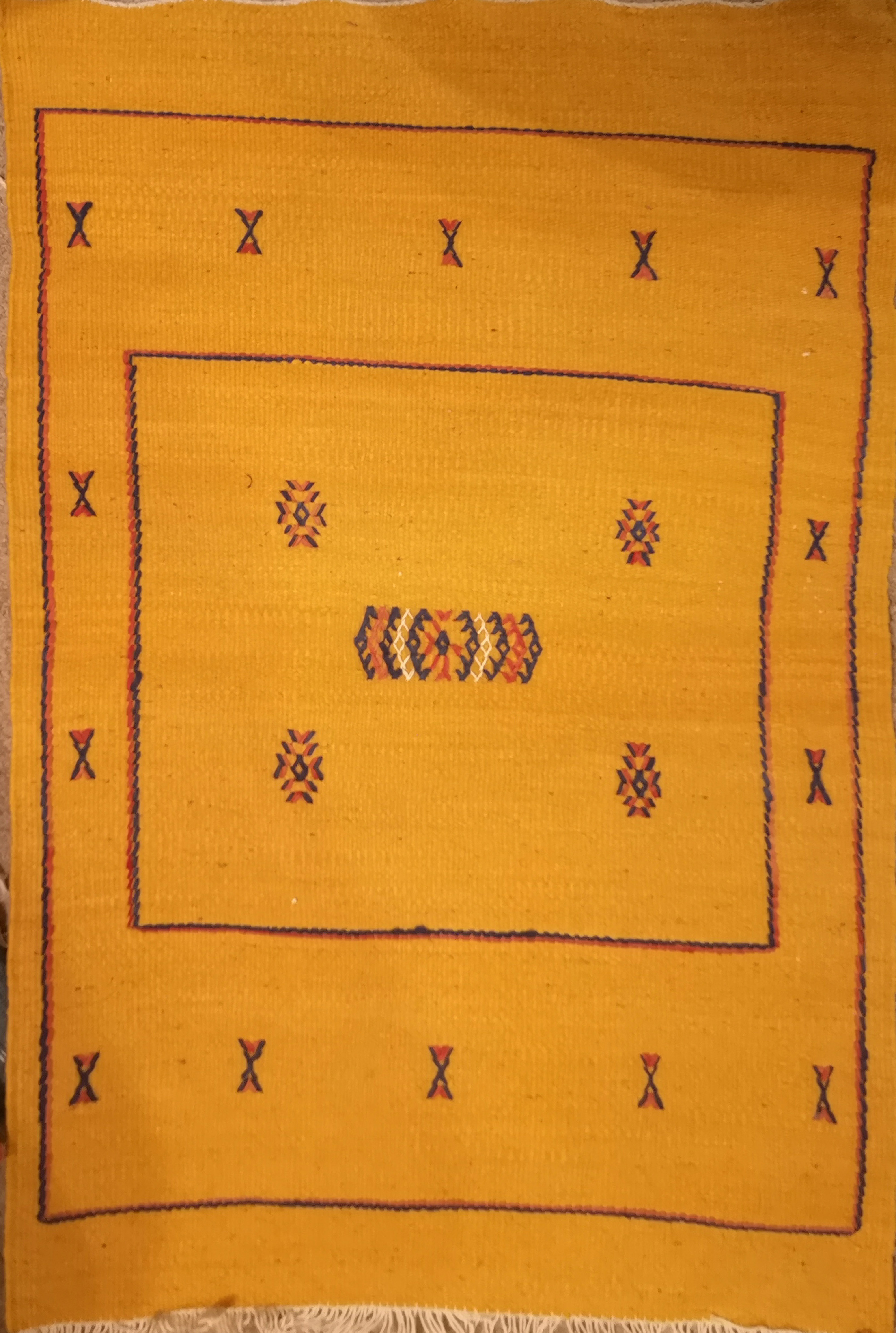 A COLLECTION OF SEVEN RECTANGULAR CONTINENTAL HAND WOVEN WOOLLEN RUGS Various design. (approx 62cm x - Image 6 of 7