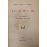 LORD BYRON, A LATE 19TH CENTURY LEATHER BOUND HARDBACK BOOK Titled 'The Poetical Works of Lord