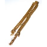 A 9CT GOLD ROPETWIST NECKLACE Having spherical beads and tassels, in a fitted velvet lined box. (