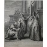 AFTER PETER PAUL RUBENS, 17TH/18TH CENTURY ENGRAVING Saint Helen, by Nicolas-Henri Tardieu, with