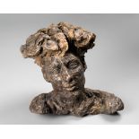 A LIFE SIZE HANDMADE PLASTER SCULPTURE, POST BRONZE CASTING Taken from the book ?Lord of the Flies?.