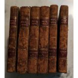 A COLLECTION OF 18TH CENTURY LEATHER BOUND POETRY BOOKS Six vols, Bell?s Edition, 1779, comprising