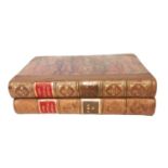 CHARLES DICKENS, TWO FIRST EDITION VICTORIAN LEATHER BOUND BOOKS Titled ?Our Mutual Friend?,
