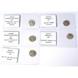 A COLLECTION OF FIVE ROMAN SILVER COINS Severus Alexander Rome Pm, TR R II Cos PP, Jupiter, Antioch,