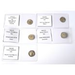 A COLLECTION OF FIVE ROMAN SILVER COINS Julia Paula Concordia Avgg,Julia Domna Pietas Pvblica