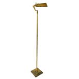 RELCO MILANO, ITALY, 20TH CENTURY ART DECO DESIGN BRASS FLOOR STANDING LAMP With adjustable and