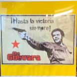 CHE GUEVARA, A MID 20TH CENTURY PROPAGANDA POSTER Peeped box frame. (63cm x 63cm) Condition: good