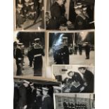 AN ALBUM OF 20TH CENTURY PHOTOGRAPHS OF BRITISH NAVAL CADETS Together with a modern postcard album.