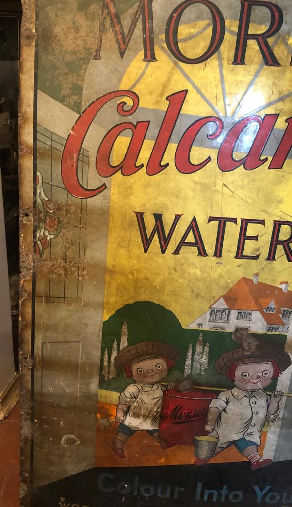 A VERY RARE AND ORIGINAL 'MORSES CALCARIUM WATER PAINT' ENAMELLED ADVERTISING SIGN Possibly the - Image 14 of 16