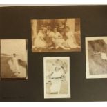 A COLLECTION OF FIVE SMALL EDWARDIAN PHOTOGRAPH ALBUMS Family images.