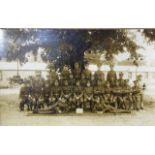 ROYAL ENGINEERS, A WWI GROUP PHOTOGRAPH With period vehicle to horizon, framed. (approx 30cm x 22cm)