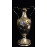 HAROLD STABLER, AN EARLY 20TH CENTURY FLOWER VASE Twin handles with Art Nouveau form floral